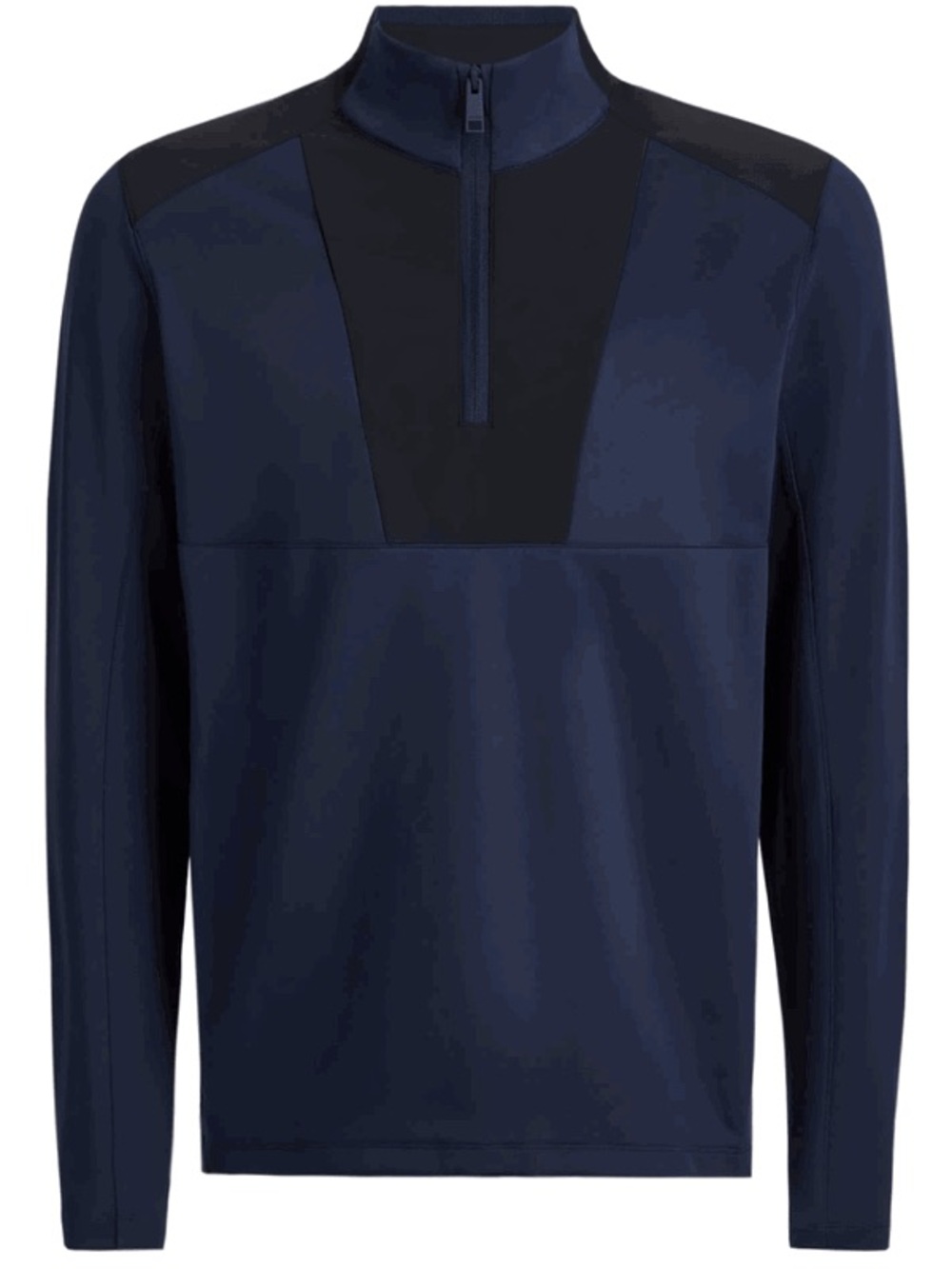 G/FORE Double Knit Brushed Back Scuba Quarter Zip Pullover in Twilight Blue